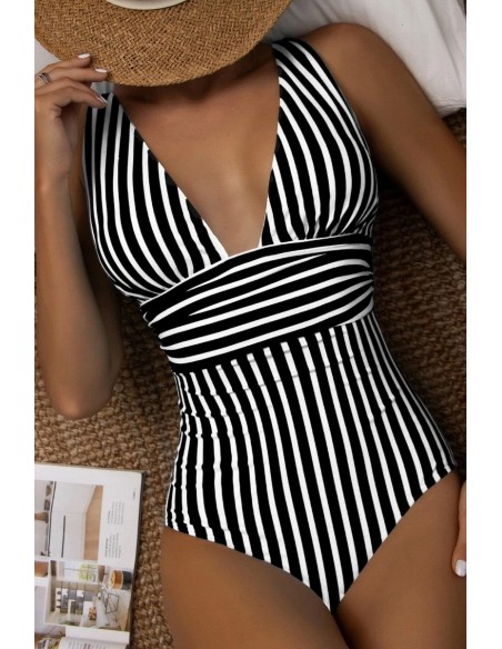 Costum de baie intreg in dungi - GlamGirl 106