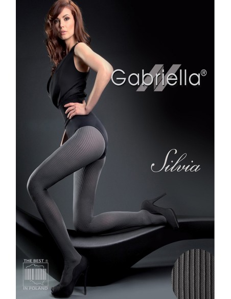 Ciorapi 80 den cu microfibra si model - Gabriella Silvia