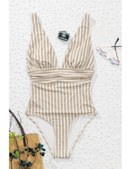 Costum de baie intreg in dungi - GlamGirl 106