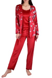 Pijama catifelata din 3 piese  - Mihra 13452 2