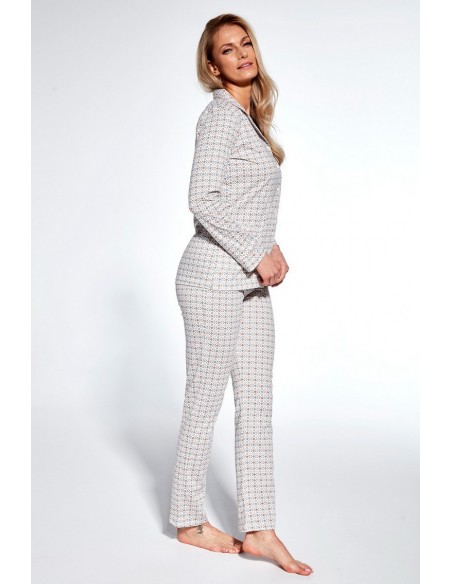 Pijama 100% bumbac cu camasa si pantalon - Cornetten Ella 482/364