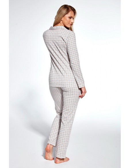 Pijama 100% bumbac cu camasa si pantalon - Cornetten Ella 482/364