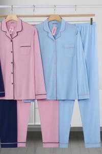 Pijama subtire din vascoza, model clasic - Glam 01 2