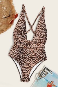 Costum de baie intreg cu decolteu adanc - GlamGirl 115 2