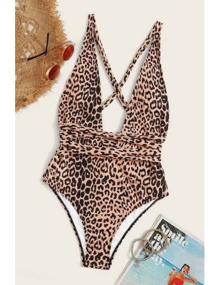Costum de baie intreg cu decolteu adanc - GlamGirl 115