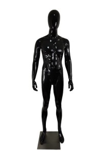 Manechin barbati din fibra de sticla , negru CW-30