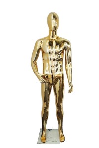 Manechin barbati din fibra de sticla , auriu Z1