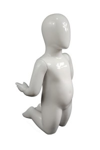 Manechin pentru copii, din fibra de sticla , alb E-4