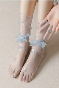 Sosete din tulle cu fulgi stralucitori - Ice 2