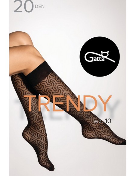 Sosete 3/4 cu model geometric - Gatta Trendy 10