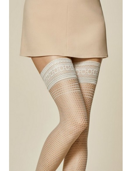 Ciorapi fini cu banda adeziva si plasa marunta - Fiore Risk