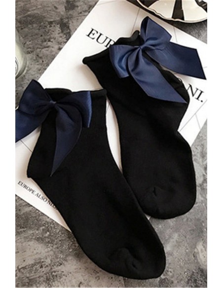 Sosete din bumbac cu funda