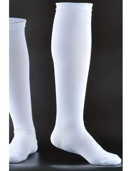 Sosete albe pana la genunchi