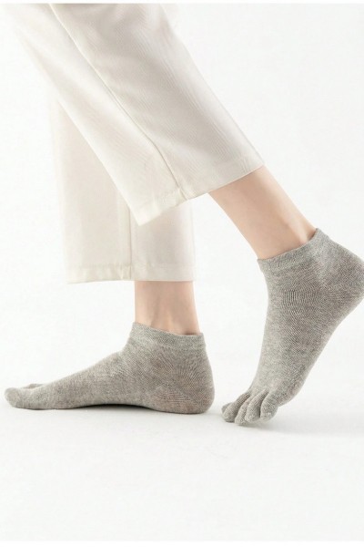 Sosete din bumbac cu degete, simple