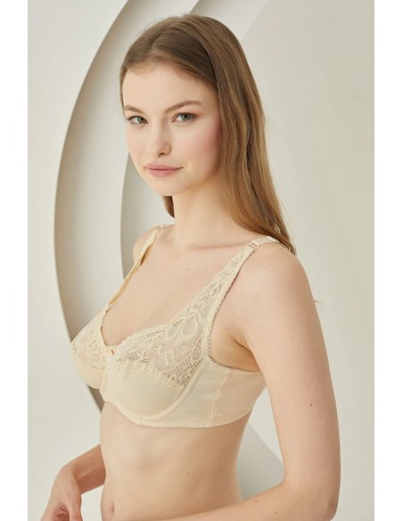 Sutien din bumbac si dantela NBB- 385