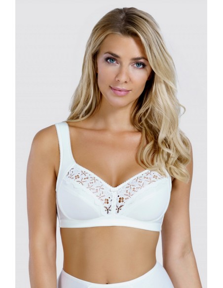 Sutien din bumbac si dantela - Rosme Bra Clean Cotton