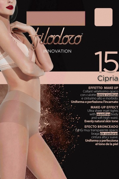 Filodoro Cipria 15 - ciorapi cu efect make-up