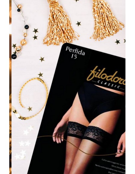 Ciorapi cu banda adeziva - Filodoro Perfida 15