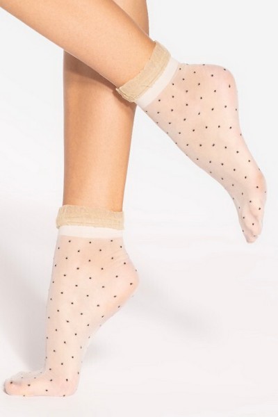 Sosete 1/4 subtiri 15 den cu puncte - Gatta Spring Vibes 06