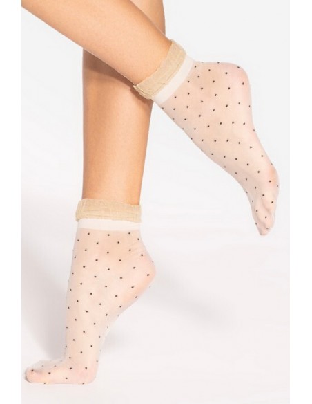 Sosete 1/4 subtiri 15 den cu puncte - Gatta Spring Vibes 06