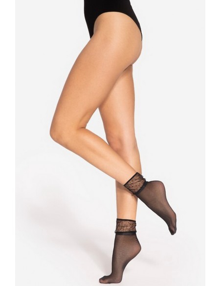 Sosete 15 den cu model cu puncte