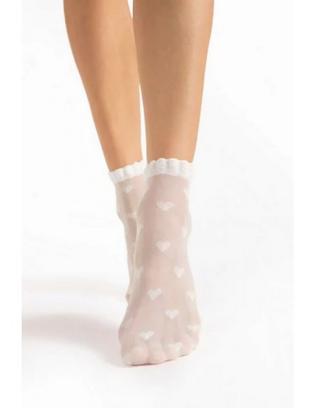 Sosete lycra 20 den cu model - Fiore Kokoro