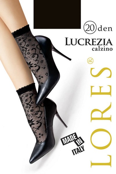 Sosete 1/4 subtiri cu model - Lores Lucrezia