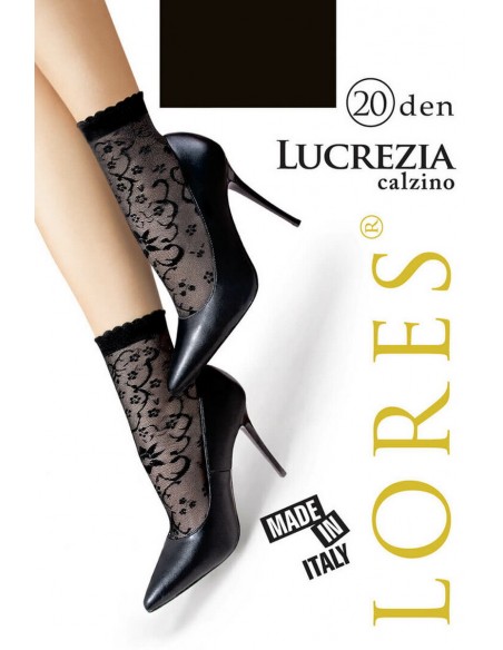 Sosete 1/4 subtiri cu model - Lores Lucrezia