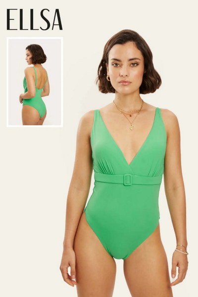 Costum de baie intreg cu decolteu - Elisa