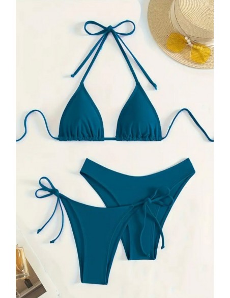 Costum de baie din trei piese - Azul -A