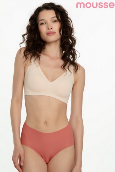Chiloti ice silk cu talie inalta fara cusaturi - Julimex mousse maxi