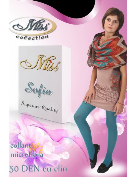 Ciorapi 50 den din microfibra pentru copii - Miss Sofia