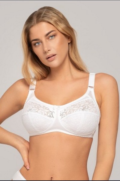 Sutien cupa intraga din microfibra fina si cupa dantelata - Stella 04