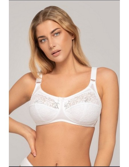 Sutien cupa intraga din microfibra fina si cupa dantelata - Stella 04