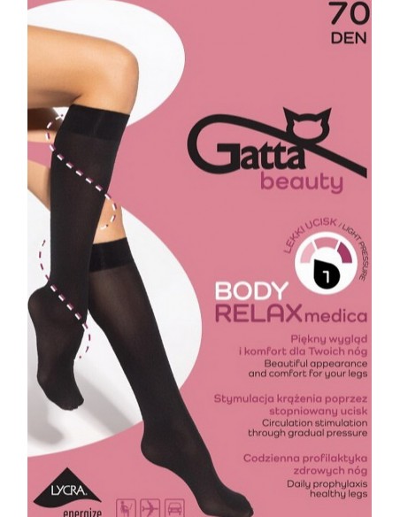 Sosete 3/4 cu actiune compresiva - Gatta Body Relax Medica 70