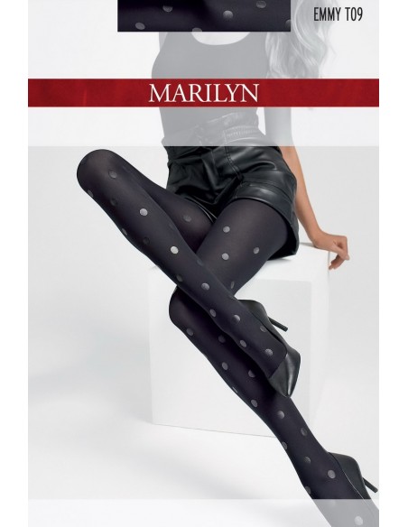 Ciorapi grosi cu buline 60 den - Marilyn Emmy T09