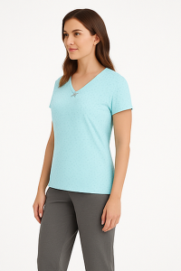 Pijama de dama, 100% bumbac - Dauntless Azzuro 2