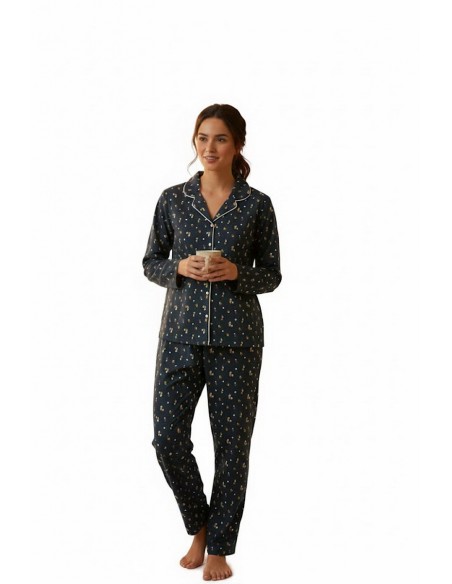 Pijama de dama, 100% bumbac - Dauntless Classic