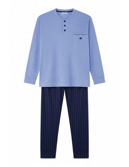 Pijama barbati cu maneca lunga