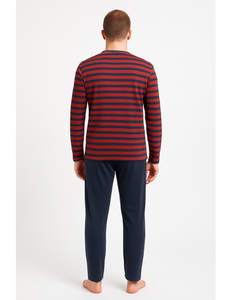 Pijama de barbati, 100% bumbac - Dauntless Red