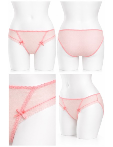 Chiloti dama din tulle roz