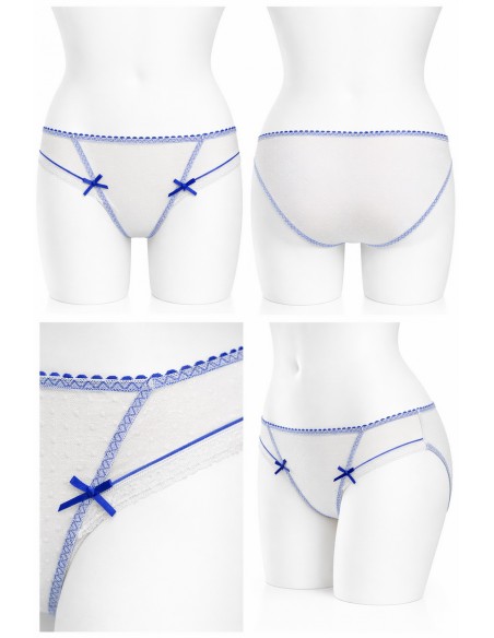 Chiloti dama din tulle alb