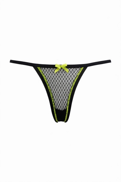 Chiloti tanga cu talie joasa negru