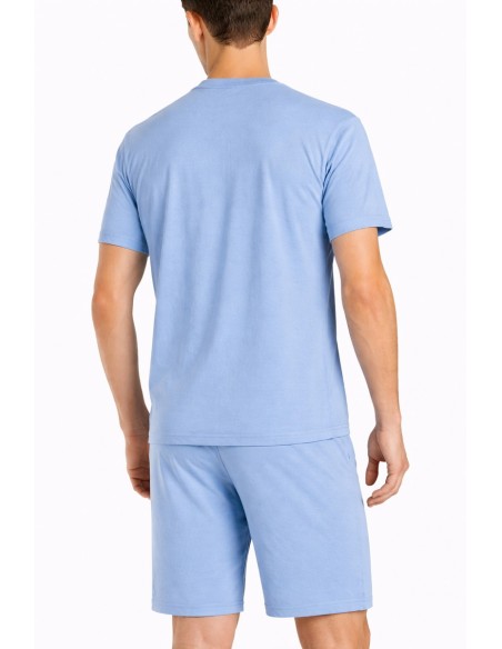 Pijamale cu maneca si pantaloni scurti din bumbac produse in Romania - Glam Coffe Lover