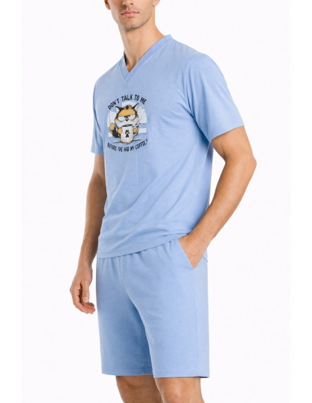 pijamale maneca scurta si panataloni scurti