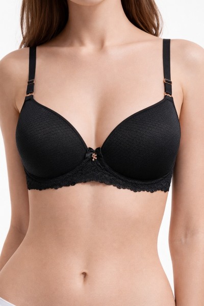 Sutien cu burete foarte subtire si dantela eleganta - Lemila 76599