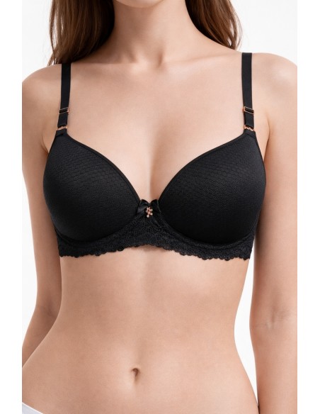 Sutien cu burete foarte subtire si dantela eleganta - Lemila 76599