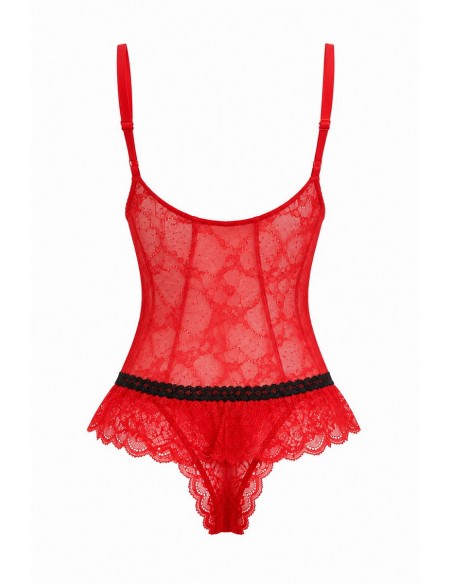 Body din dantela cu cupe din burete subtire - Lemila 2613