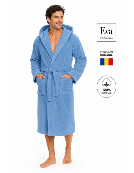 Halat de baie barbati 100% bumbac Eva Romania