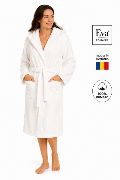 Halat de baie dama 100% bumbac Eva Romania
